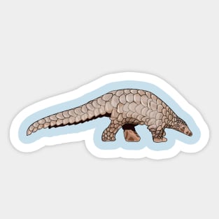 Pangolin cartoon illustration Sticker